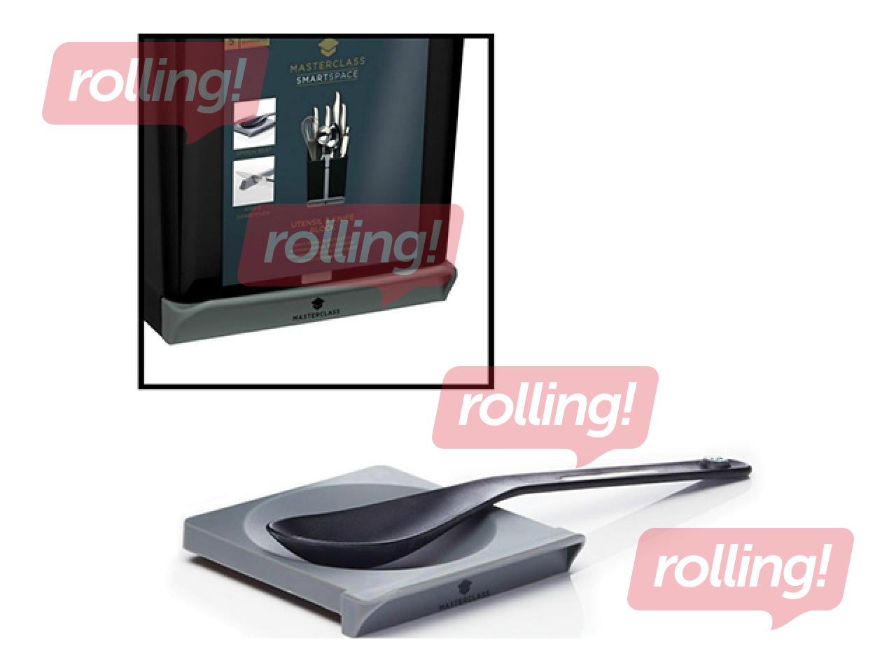 Söögiriistade hoidik Masterclass Smart Space, must, 15x14x20.5cm