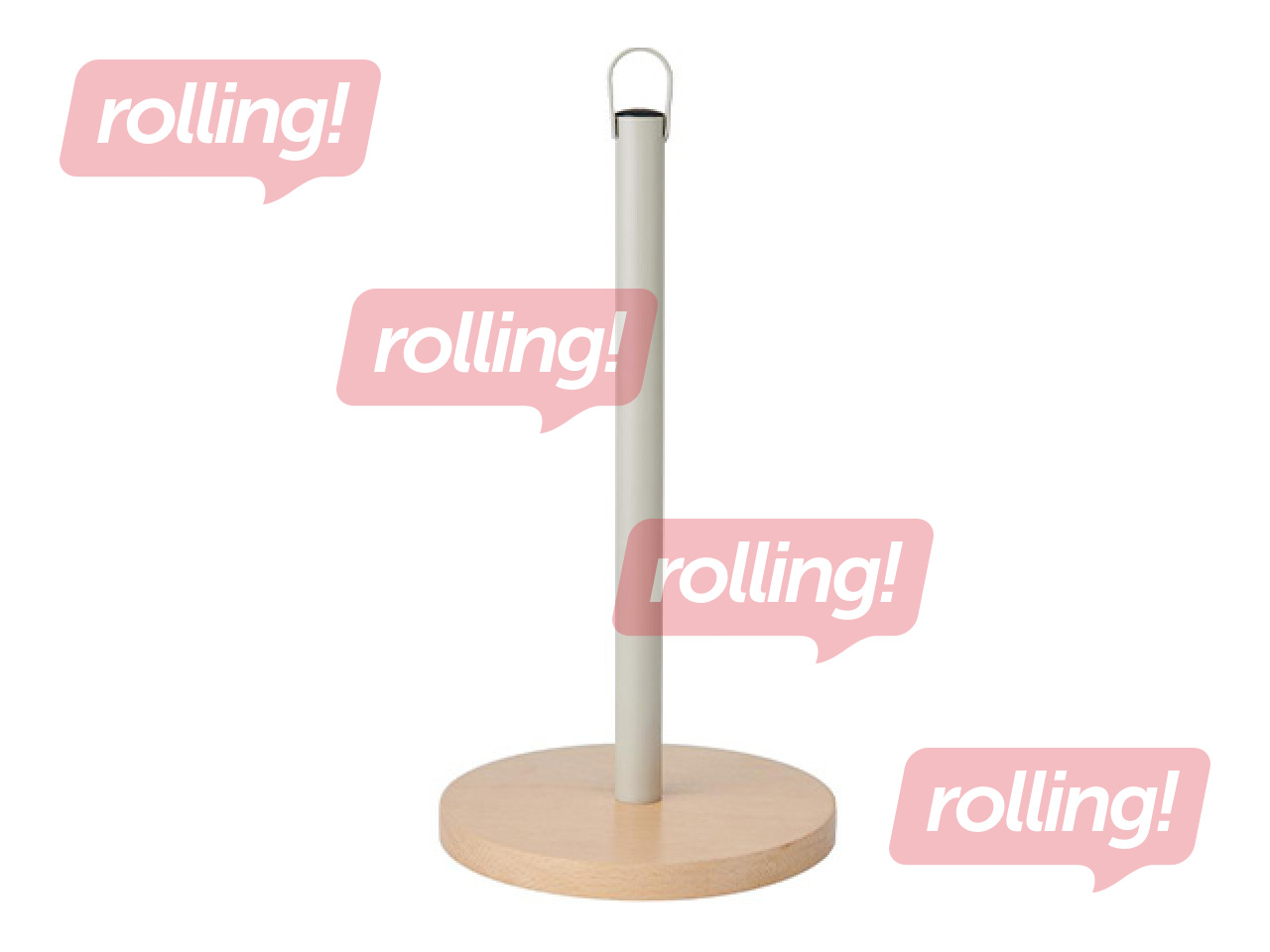 Köögirätikuhoidja Kitchen Craft Idilica, pöök, metall, 31.5cm