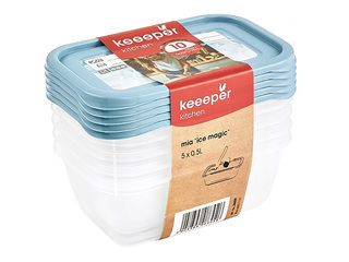 Toidusäilitusnõude komplekt Keeeper Mia Magic Ice, 500ml, 5 tk