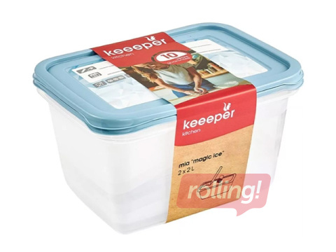 Uzglabāšanas trauku komplekts Keeeper Mia Magic Ice, 2l, 2 gab.