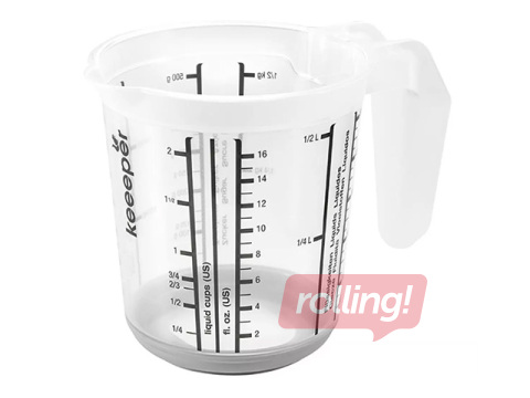 Мерный кувшин Keeeper Massimo, пластик, с антискользящей функцией, 500мл