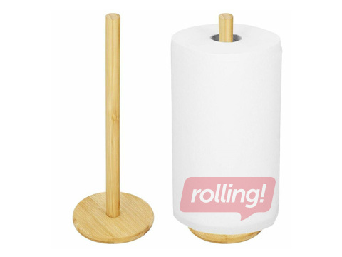 Virtuves dvieļu turētājs Springos, bambusa, Ø12x33cm