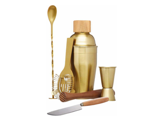 Kokteilikomplekt Bar Craft, roostevaba teras, kuldne, 6tk