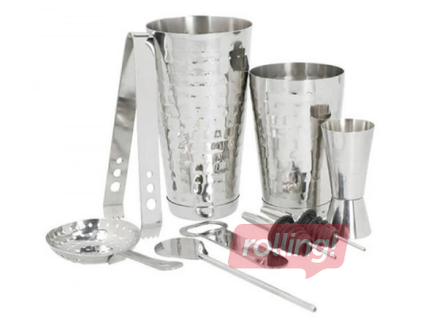 Набор для коктейлей Bar Craft, полированная нержавеющая сталь, 8шт.