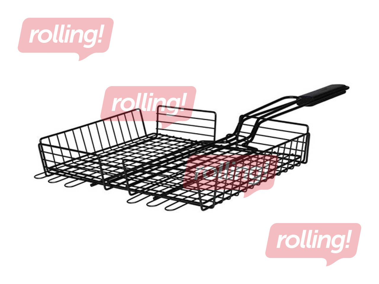 Grillrest Mustang, puidust käepidemega, 62x32cm