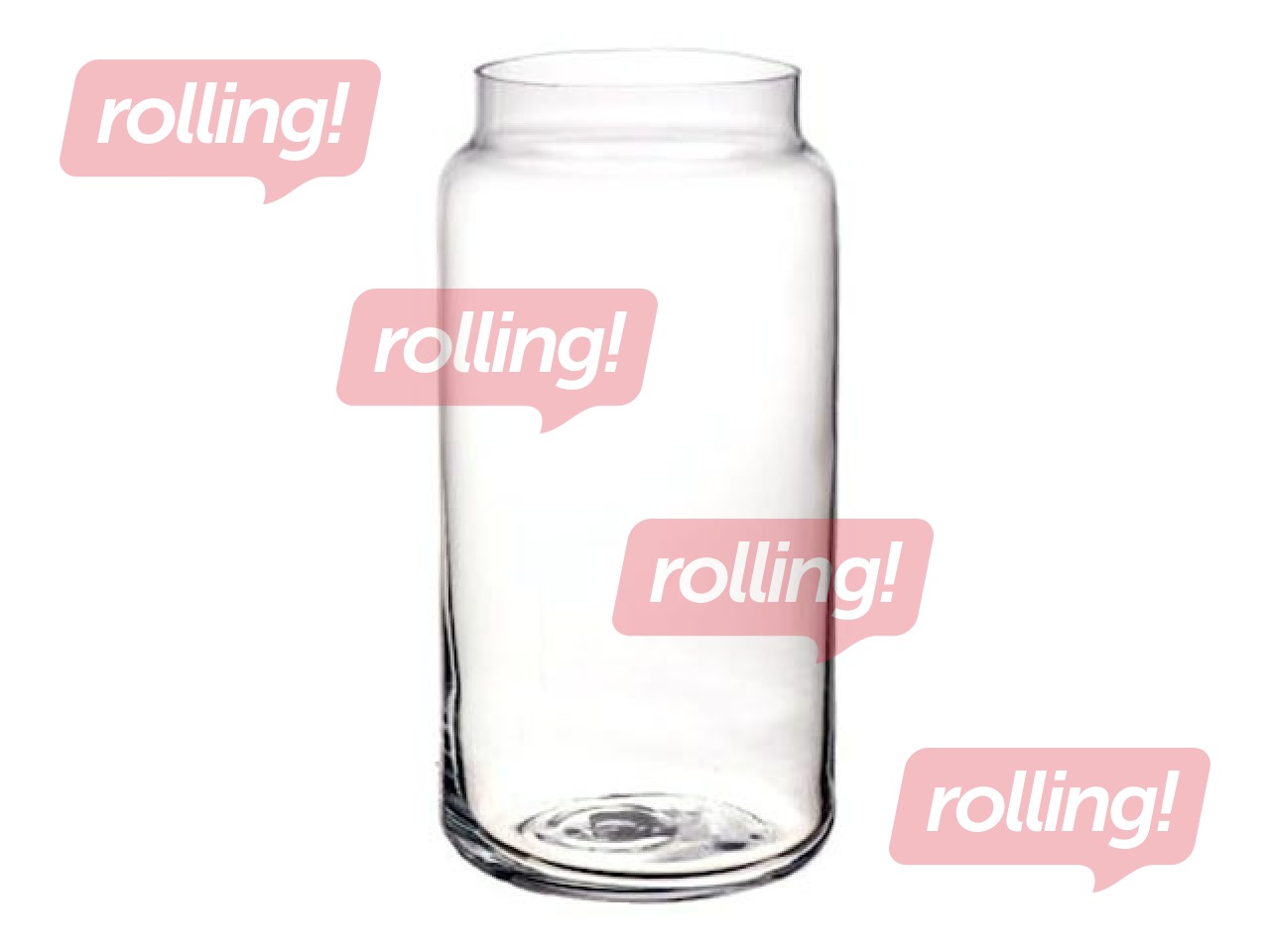 Vase glass Alida Ø10, h-20cm, transparent