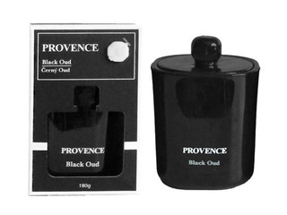 Ароматическая свеча Provence Black Oud, в стеклянной банке с крышкой, 11см