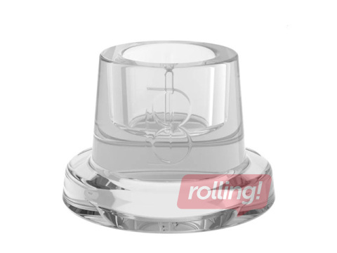 Candle Holder Bolsius, Glass, Transparent, Ø5.8×6.2cm