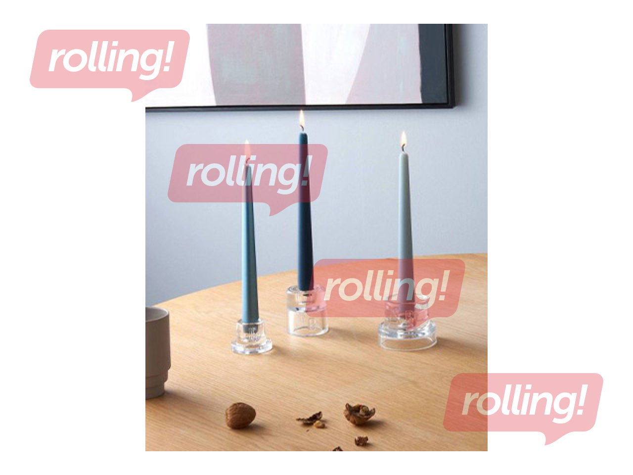 Подсвечник Bolsius, стеклянный, прозрачный, Ø5.8×6.2см