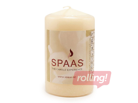 Candle, cylinder, cream, 8x25cm