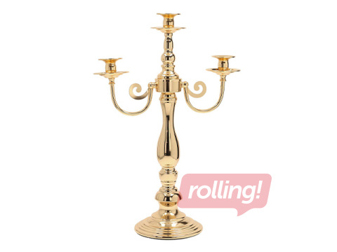 Candle holder Laudre, for 3 candles, metal, 28×49cm