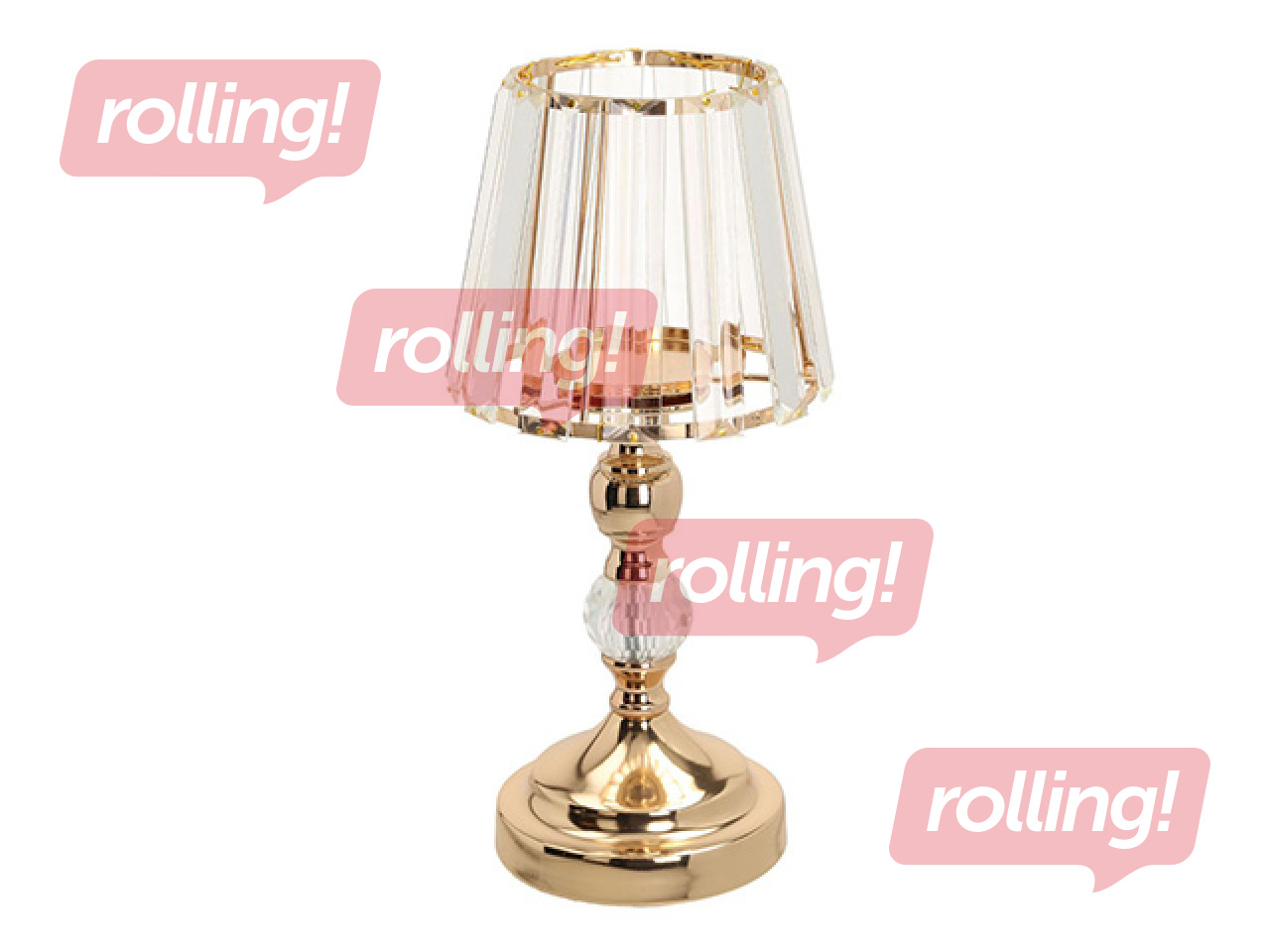 Küünlajalg Laudre, klaas, metall, Ø12×30cm