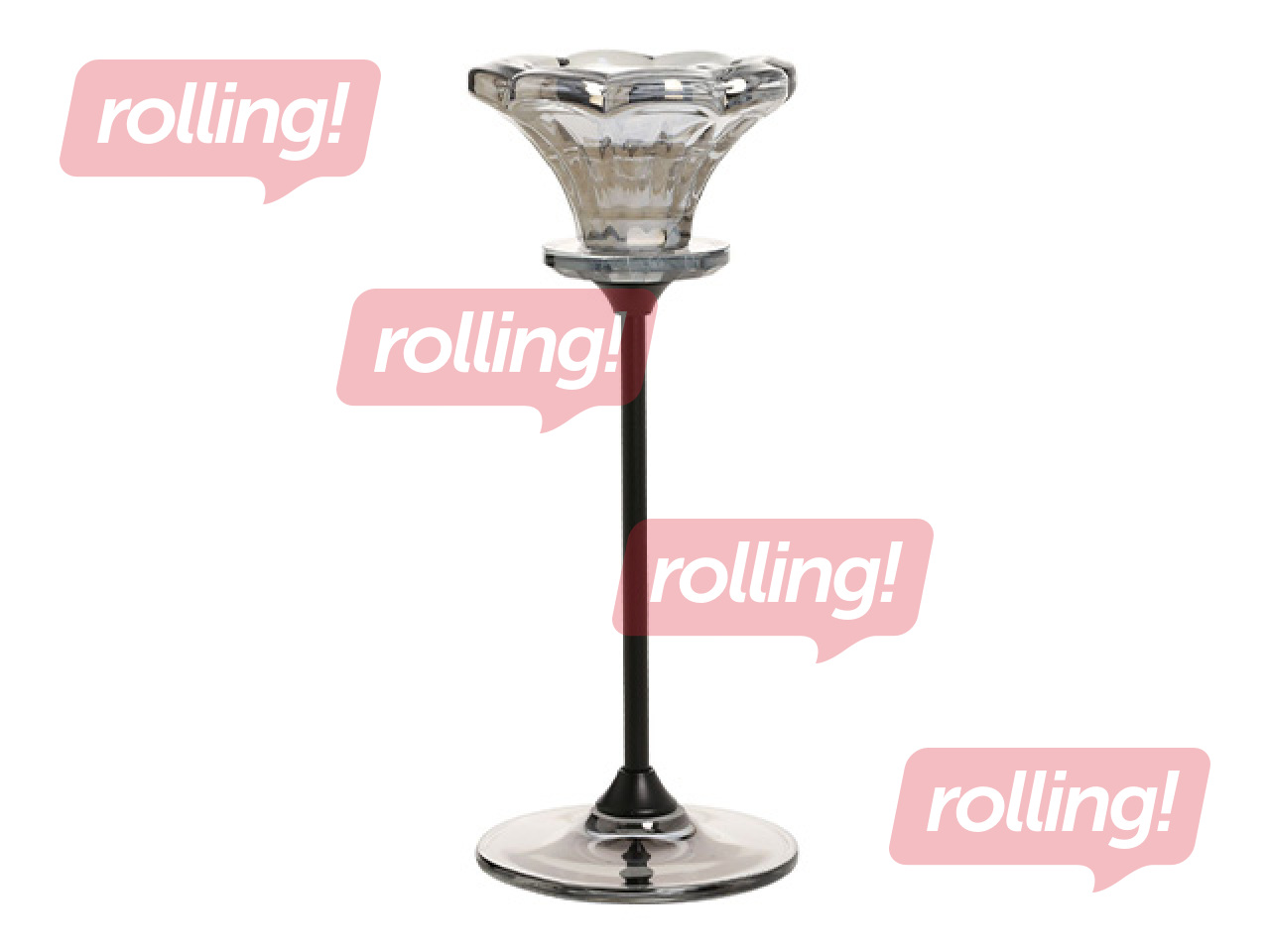 Küünlajalg Chanle, klaas, 18cm