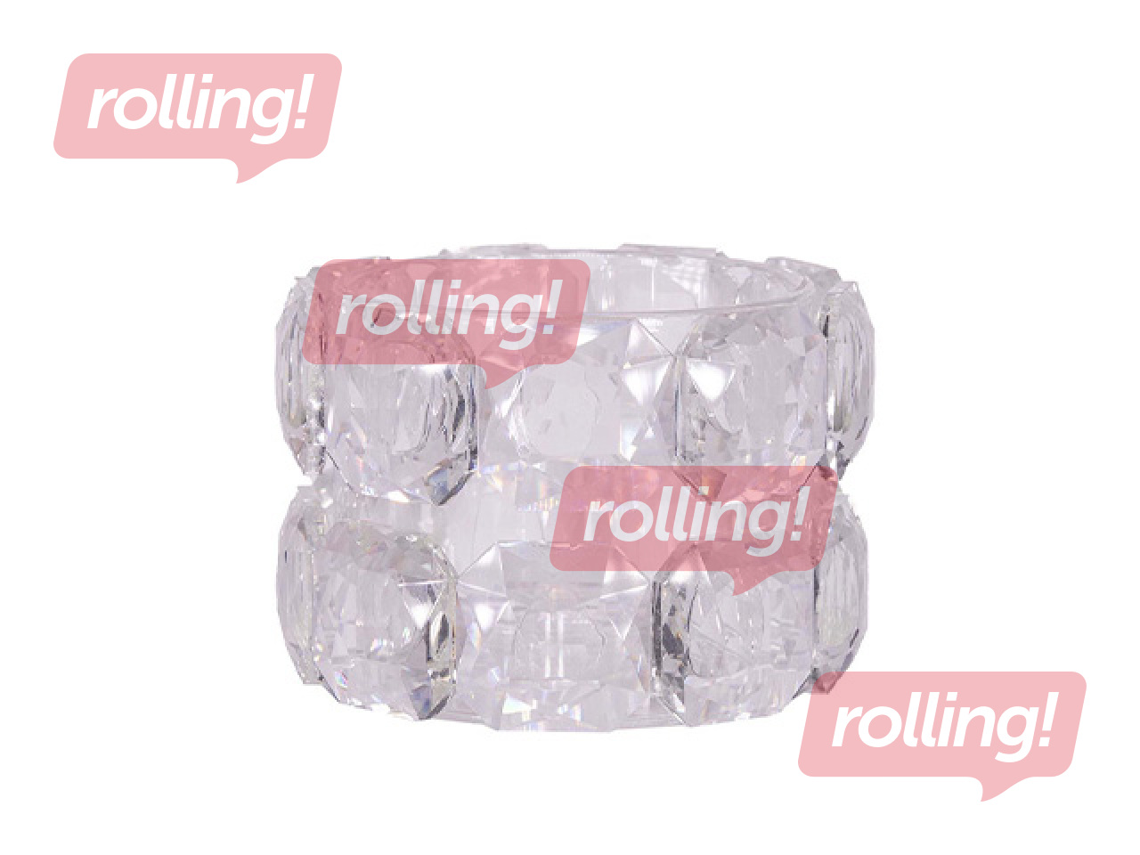 Candle holder Chanle, glass, Ø7×5.5cm