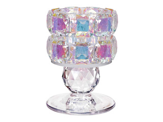 Candle holder Chanle, glass, Ø7×10cm