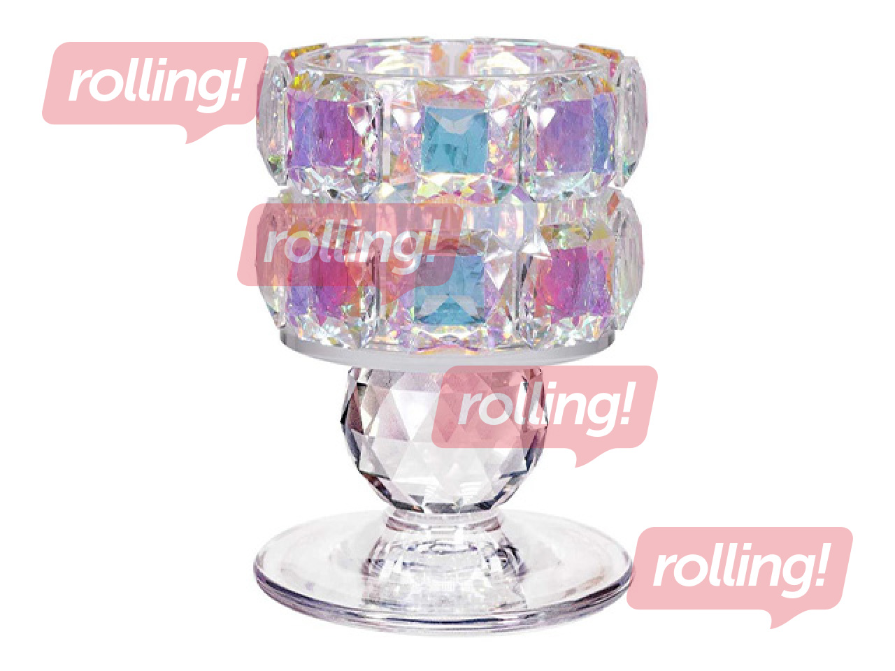 Küünlajalg Chanle, klaas, Ø7×10cm