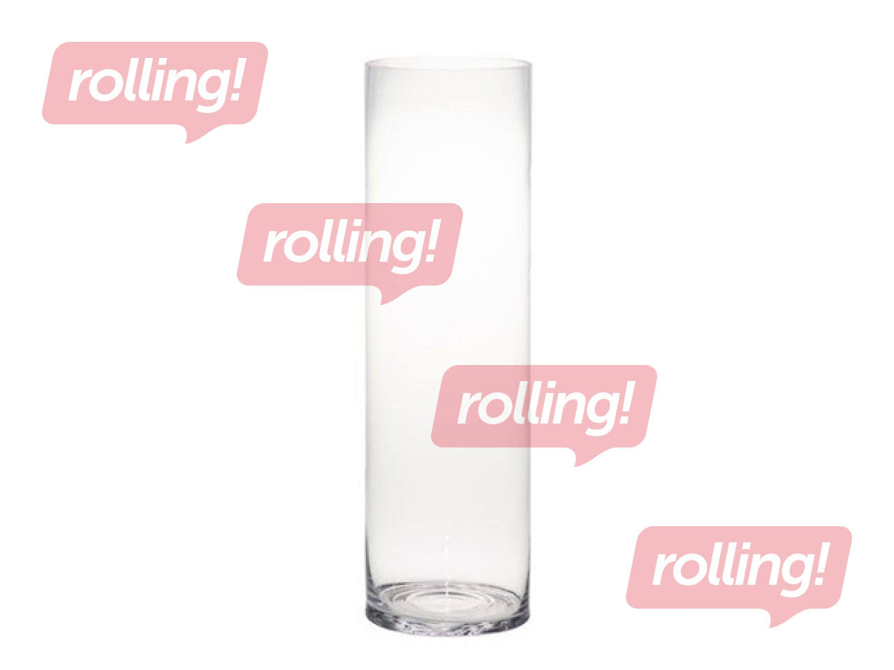 Vaas 4Living, klaas, Ø15x50cm