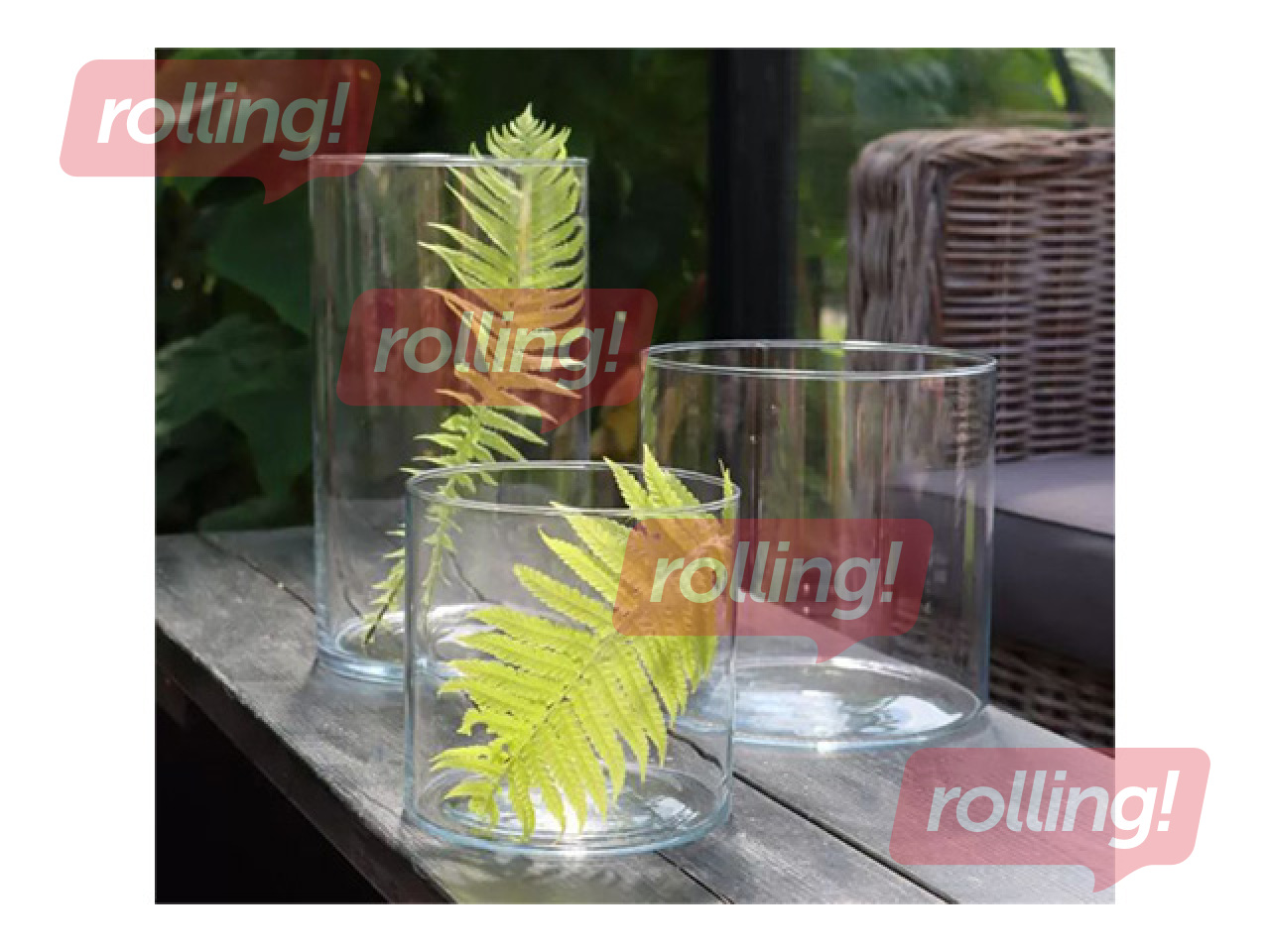 Vase 4Living, glass, Ø12x18cm