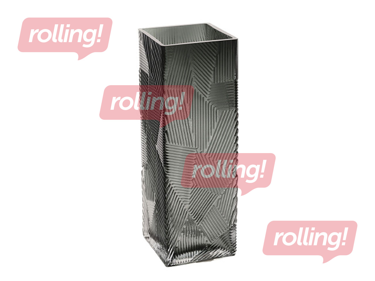 Vase Zana, glass, 10x10x30cm