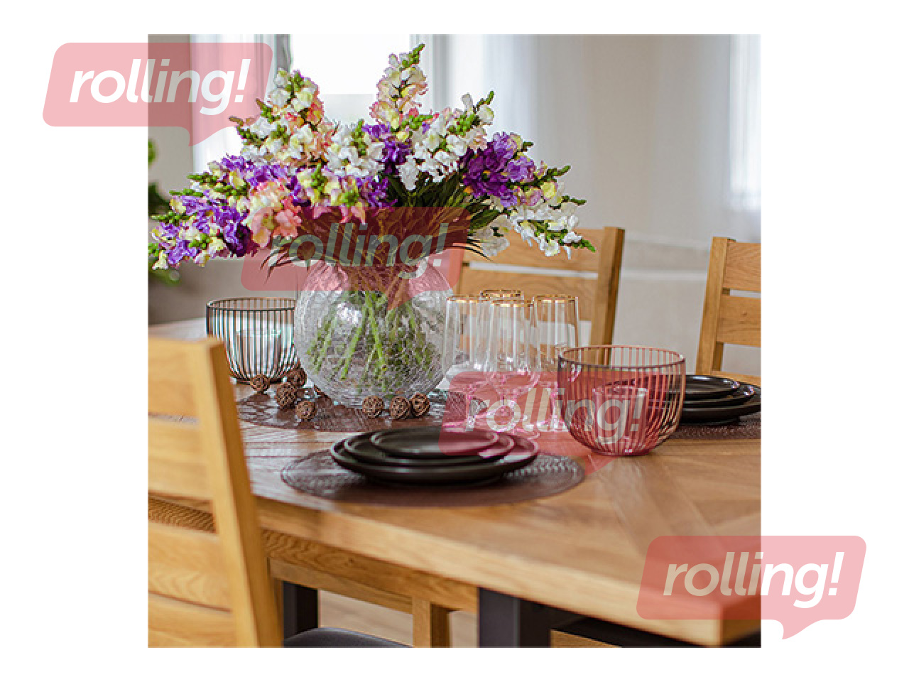 Vaas Crack Bowl, klaas, Ø24x21cm