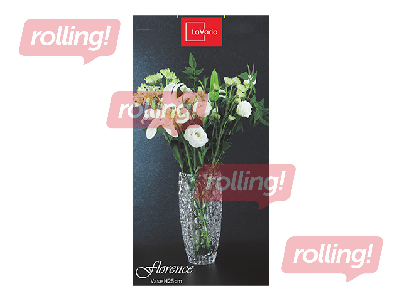 Vāze LaVario Florence, kristāls, 25cm