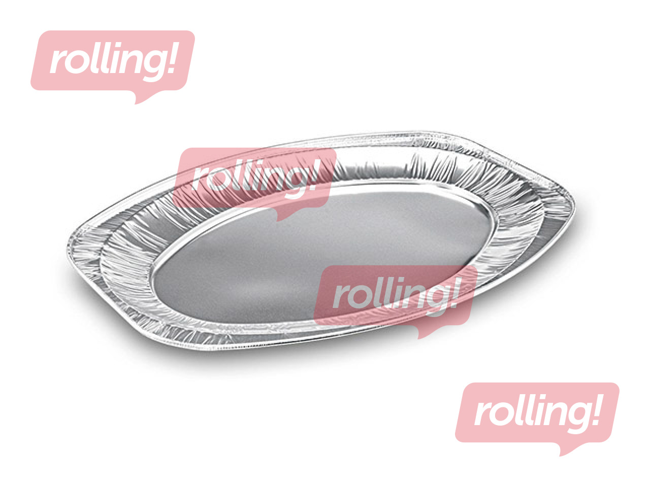 Kandik, alumiinium, ovaalne, 44.5 x 29.5 cm