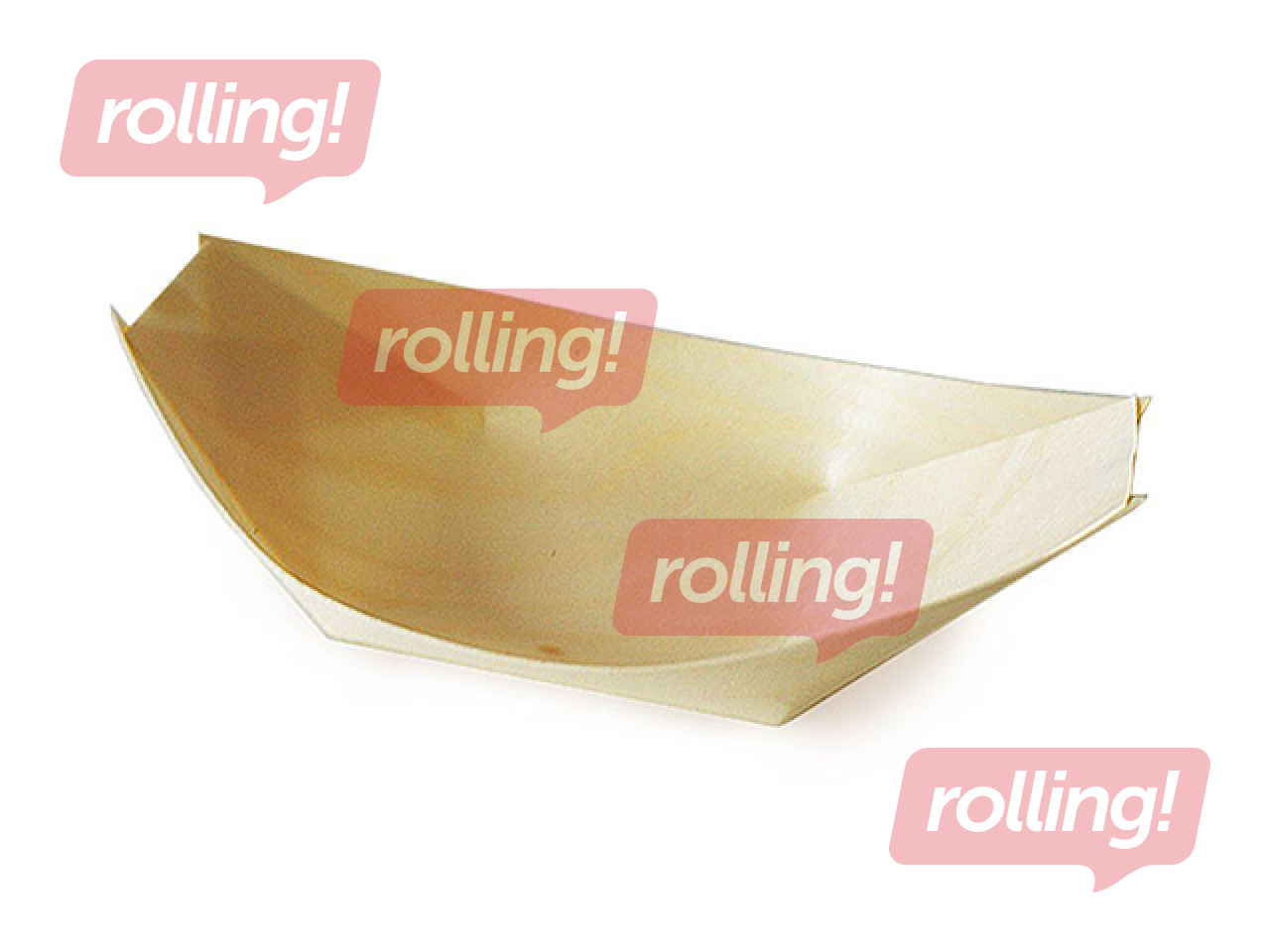 Wooden boat plates, 11 x 7 cm, 100 pcs