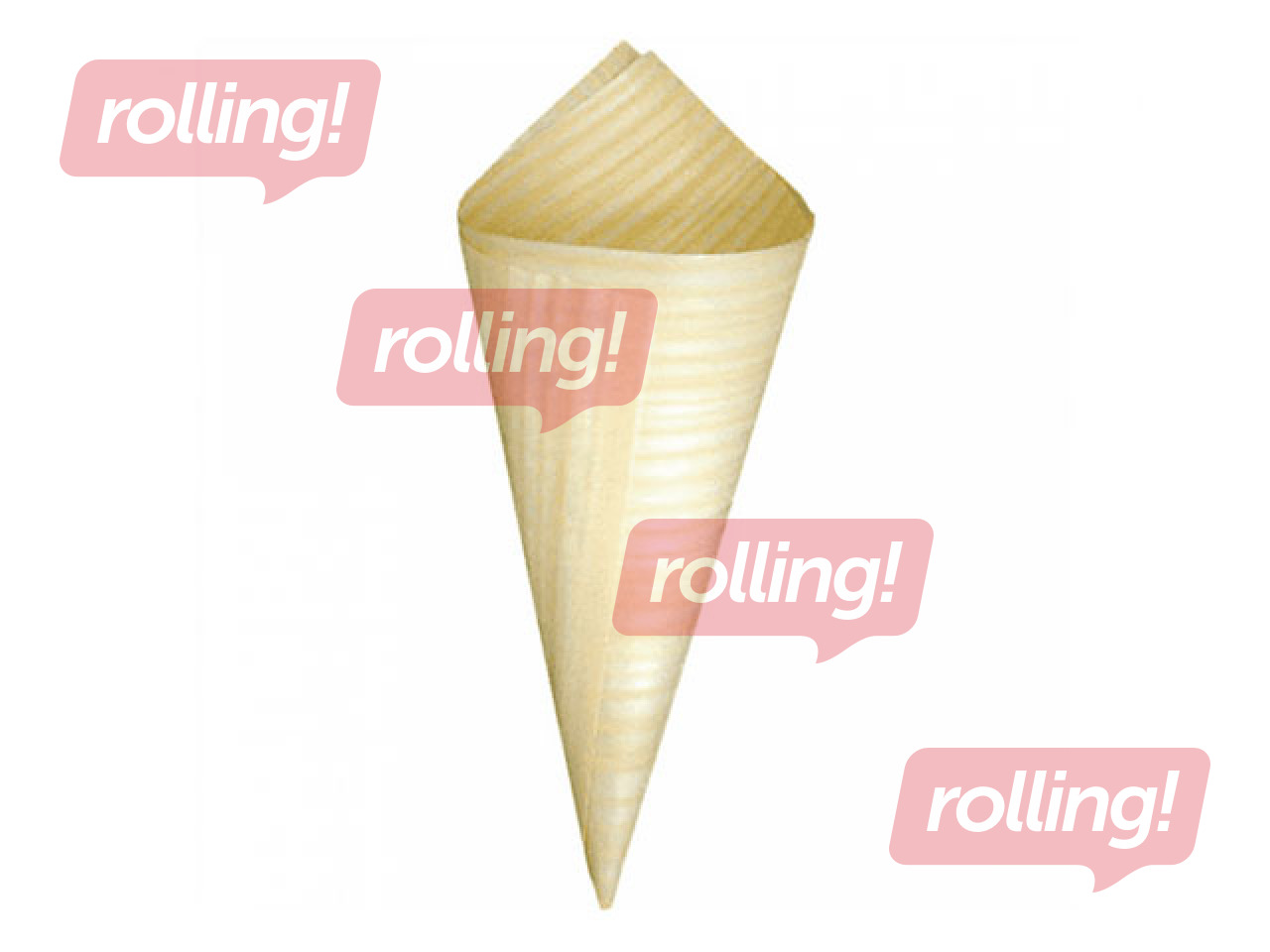 Toidukoonus puidust, 17cm, 50 tk .