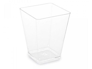 Snack bowls, transparent, 5.8x5.8cm, h-7.6cm, 20 pcs.
