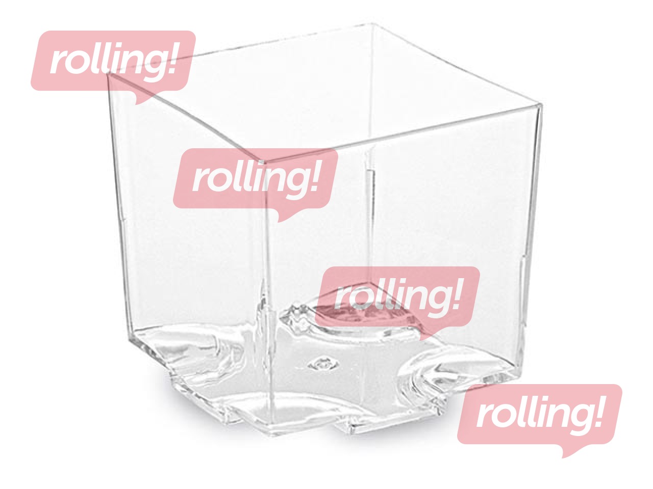 Nõud suupistete jaoks, 4,4 x 4,4 cm, h-4,3 cm, läbipaistvad, 20 tk.