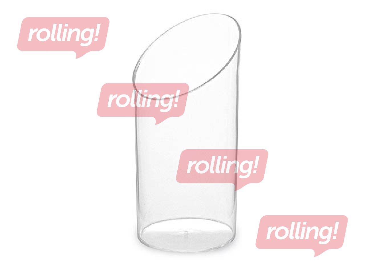 Nõud suupistete jaoks, Ø 4,5 cm, h-8,4 cm, läbipaistvad, 20 tk.