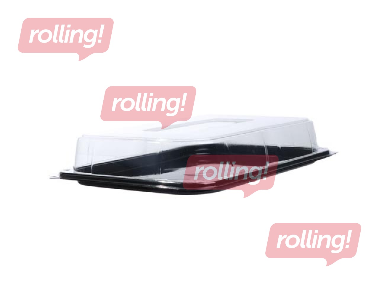 Alused läbipaistva kaanega, plastist, 24x17x6cm, 25 tk.