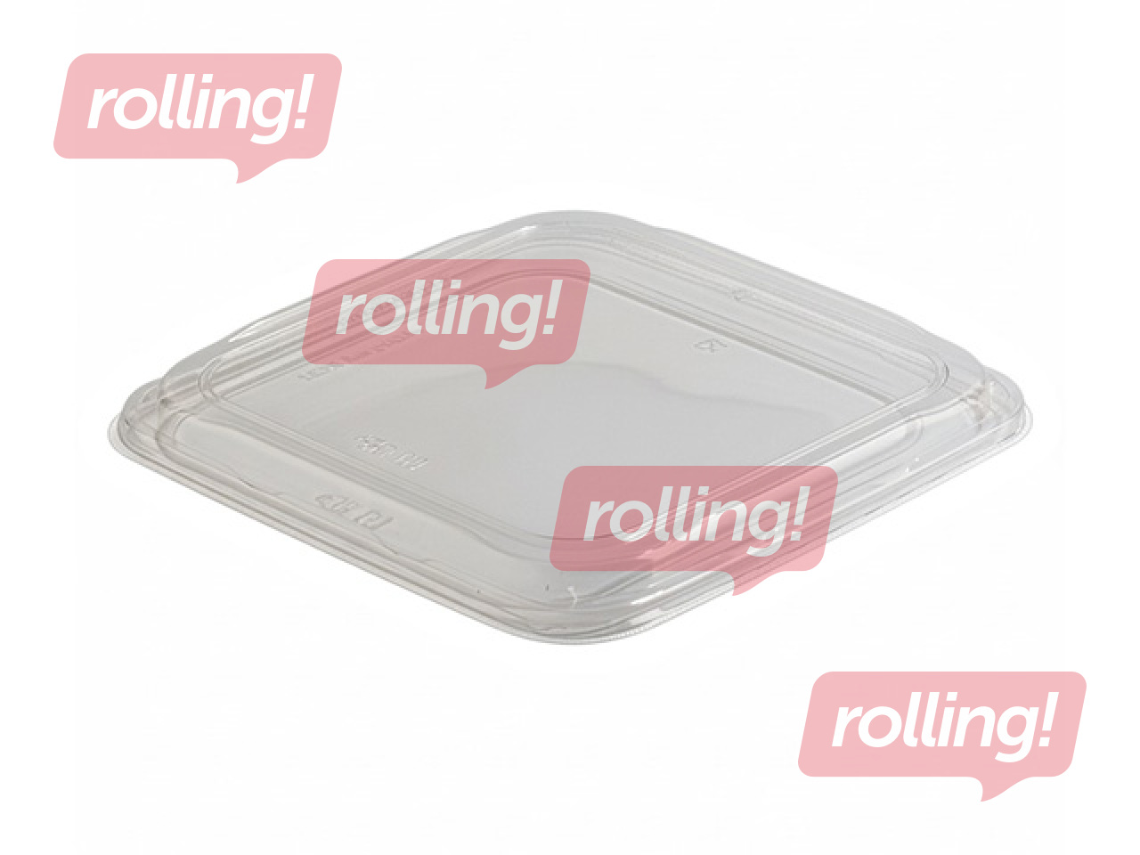 Lids for sushi trays, plastic, 256x256x22.5mm, 25pcs