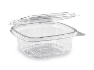 Kaanega plastkarp, 250ml, 50 tk.