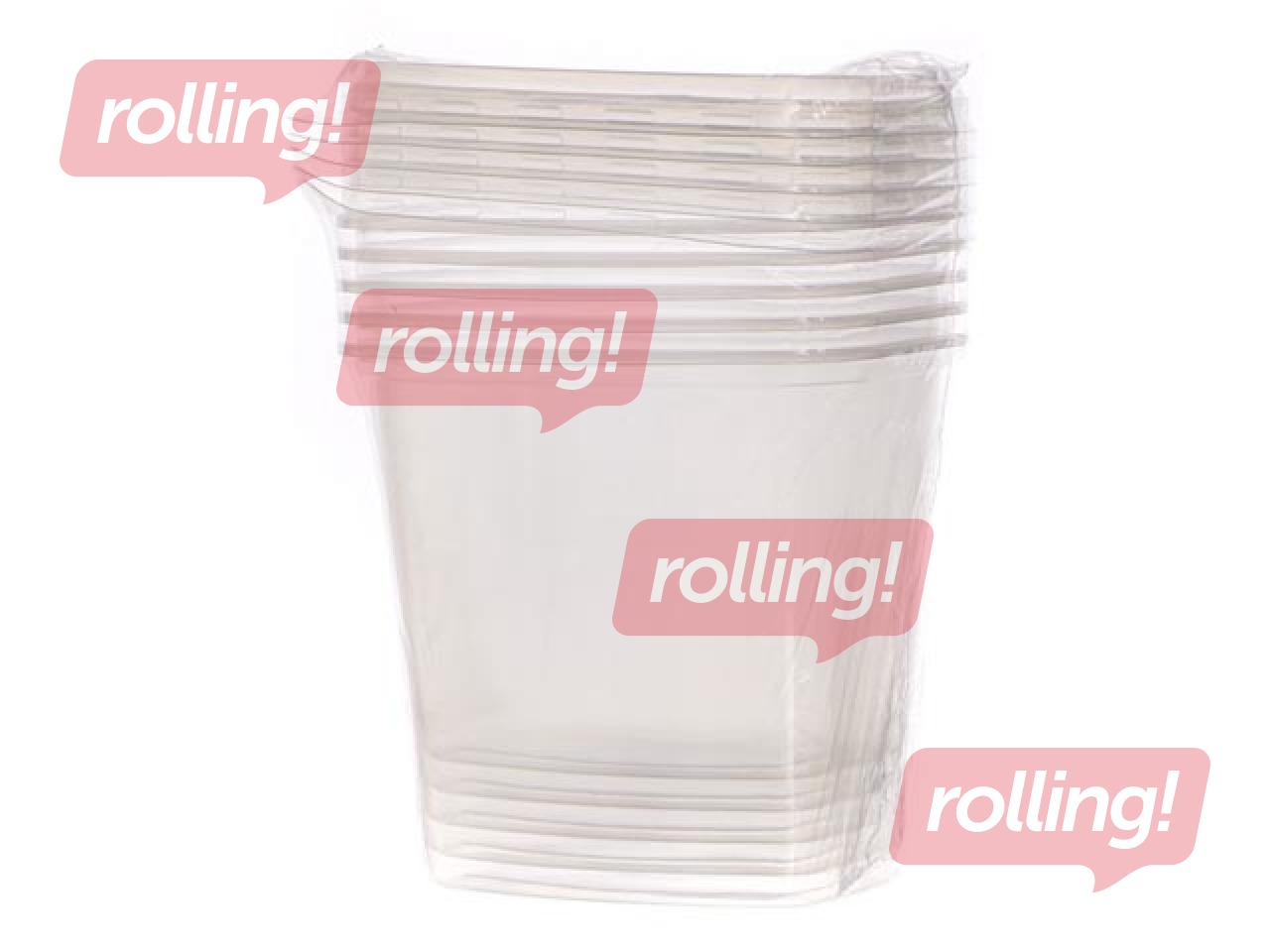 Ühekordsed kaanega plastikanumad Spino, PP, 1000ml, 5 tk.