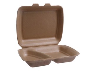 Boxes with lids, 2 sections, 24 x 20.7 x 7.5 cm, 125 pcs.