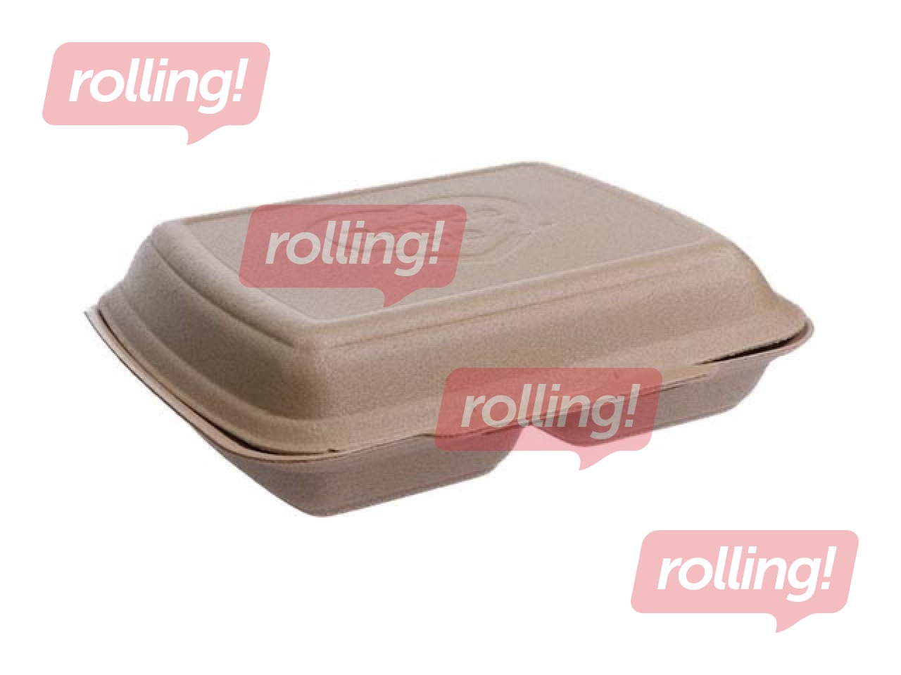 Boxes with lids, 2 sections, 24 x 20.7 x 7.5 cm, 125 pcs.