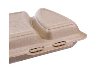 Boxes with lids, 2 sections, 24 x 20.7 x 7.5 cm, 125 pcs.