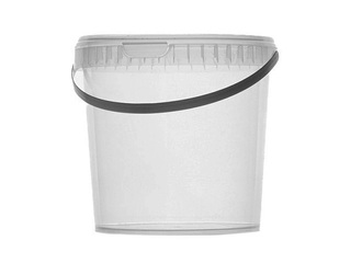 Bucket with lid and handle, Ø165/156mm, 2l