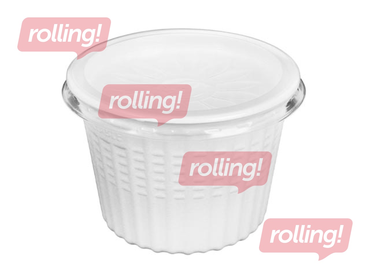 Containers for hot food, 500ml, Ø115/85mm, PP, 25 pcs.