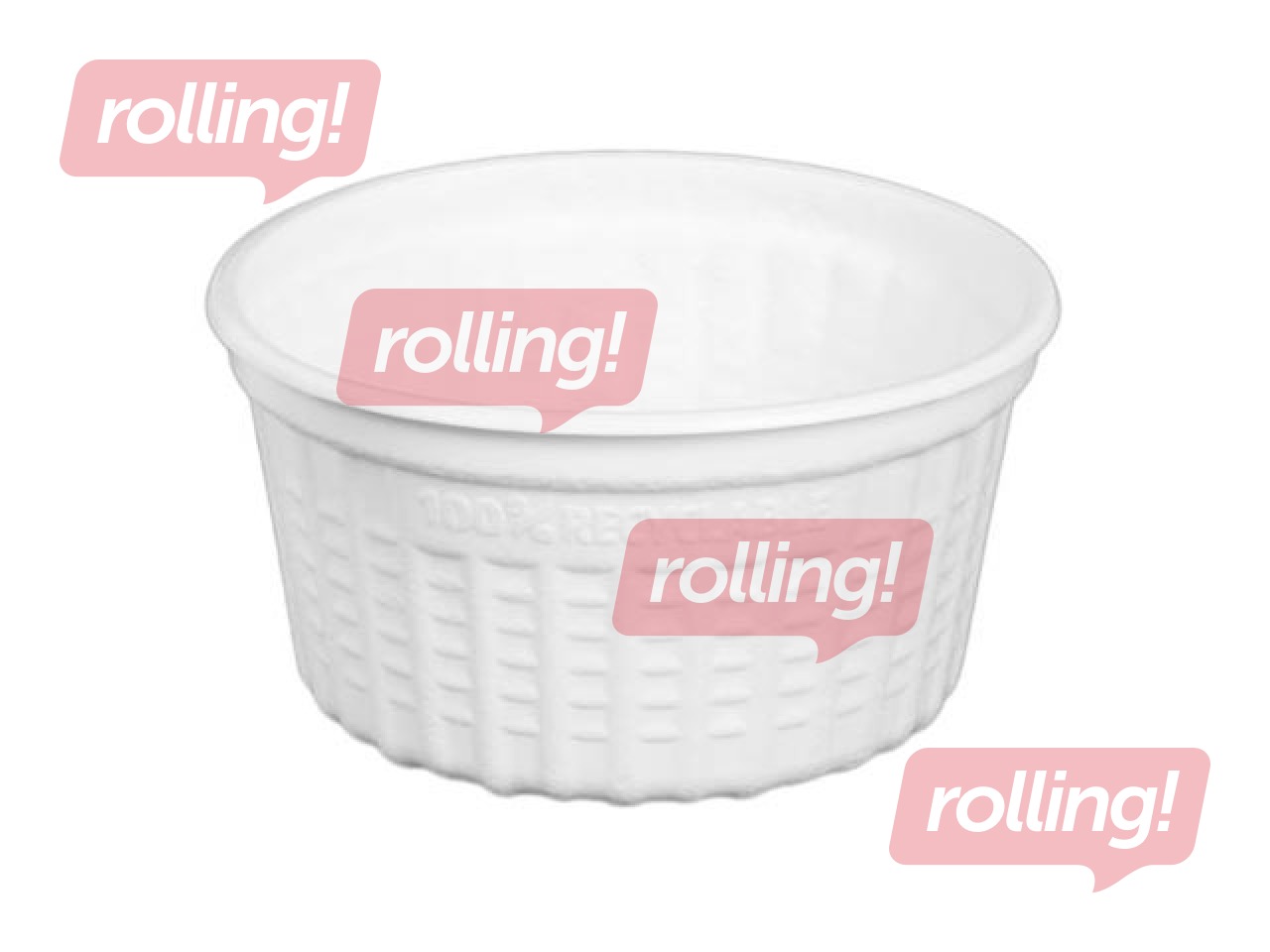 Containers for hot food, 350ml, Ø115/60mm, PP, 25 pcs.