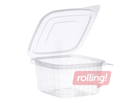 Containers with lids, plastic, 375ml, 100 pcs.