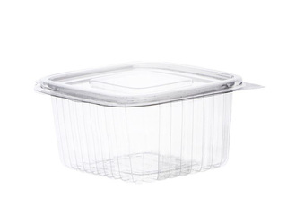 Kārbas ar vākiem, plastmasa, 500ml, 100 gab.