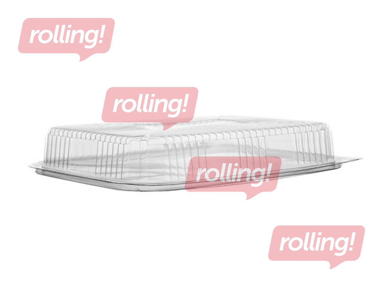 Kārbas ar vākiem, plastmasa, 750ml, 100 gab.