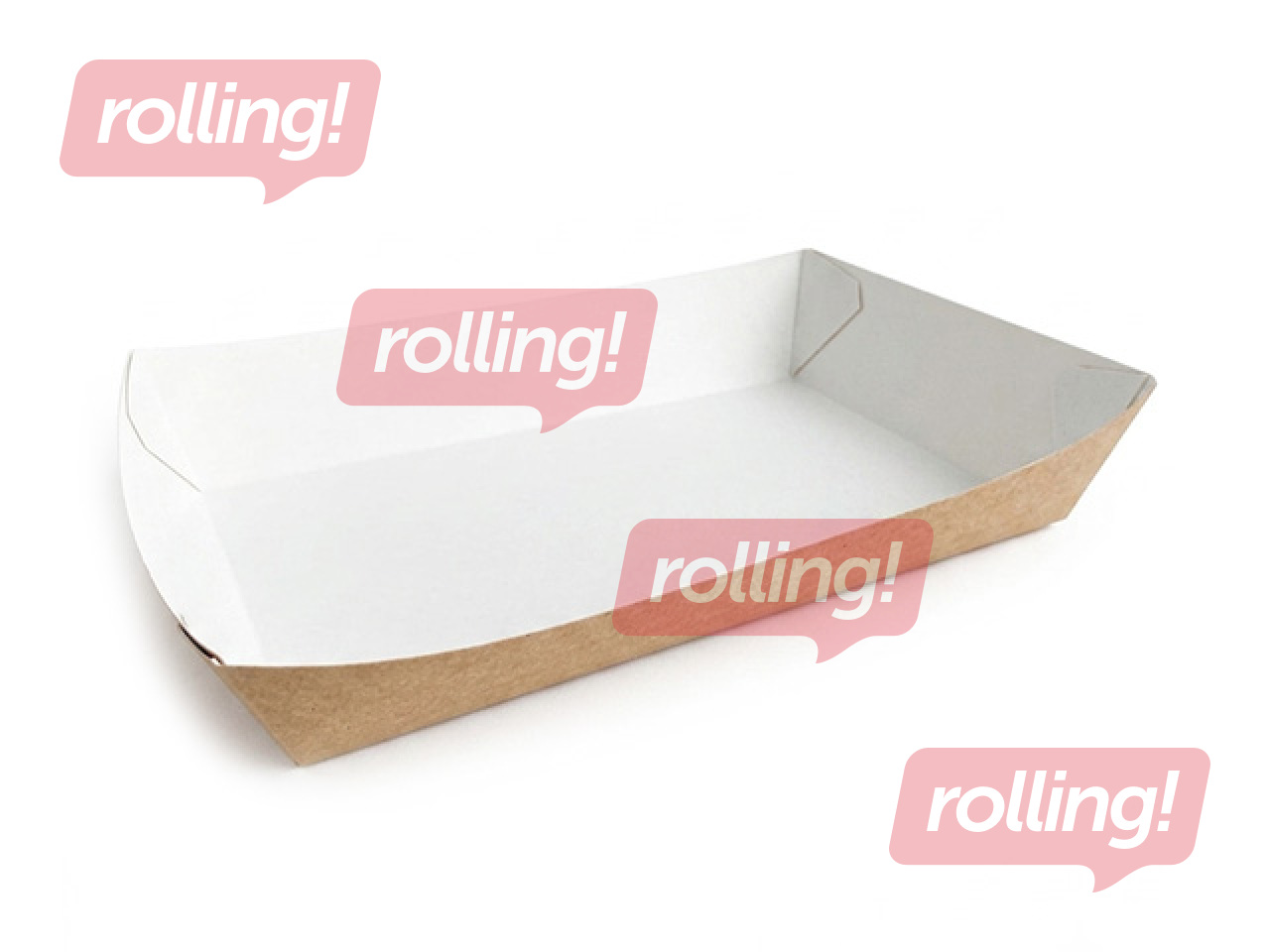 Paberist kandikud Smart Tray, pruunid, 140x210x45mm, 400tk