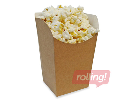 Paper containers Snack Cup, brown, 84x84x125mm, 100pcs