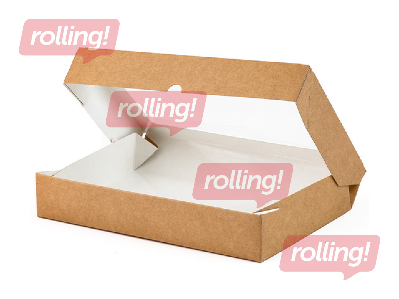 Paper boxes with window, brown, 150x260x40mm, 25pcs