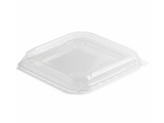 Lids for paper containers, plastic, 203x203x26mm, 25pcs