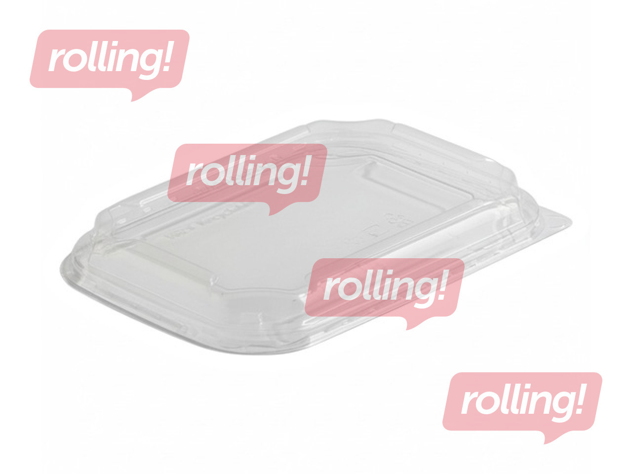 Lids for paper containers, plastic, 218x156x26mm, 50pcs