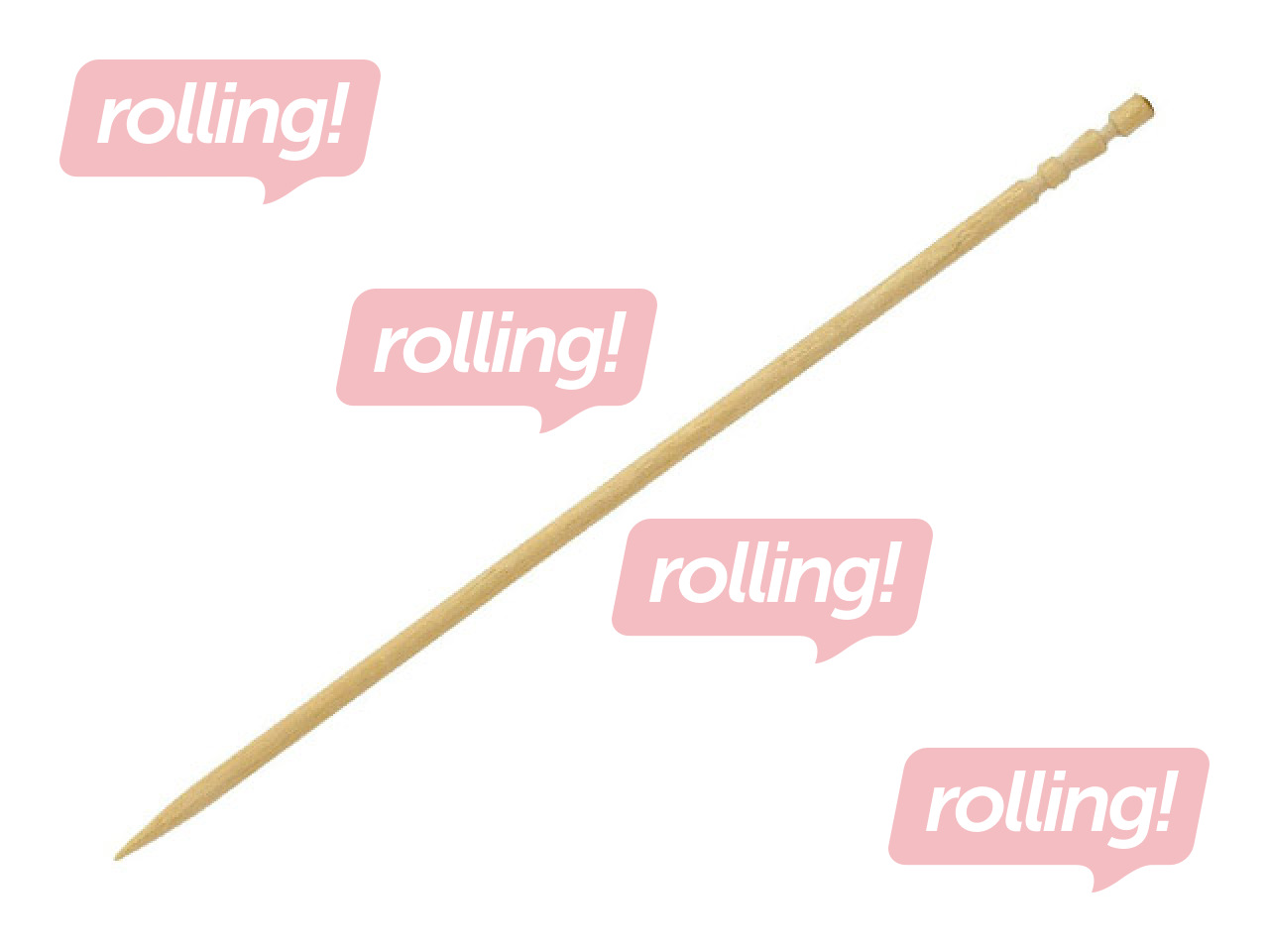 Skewers, wooden, 10cm, 1000 pcs.